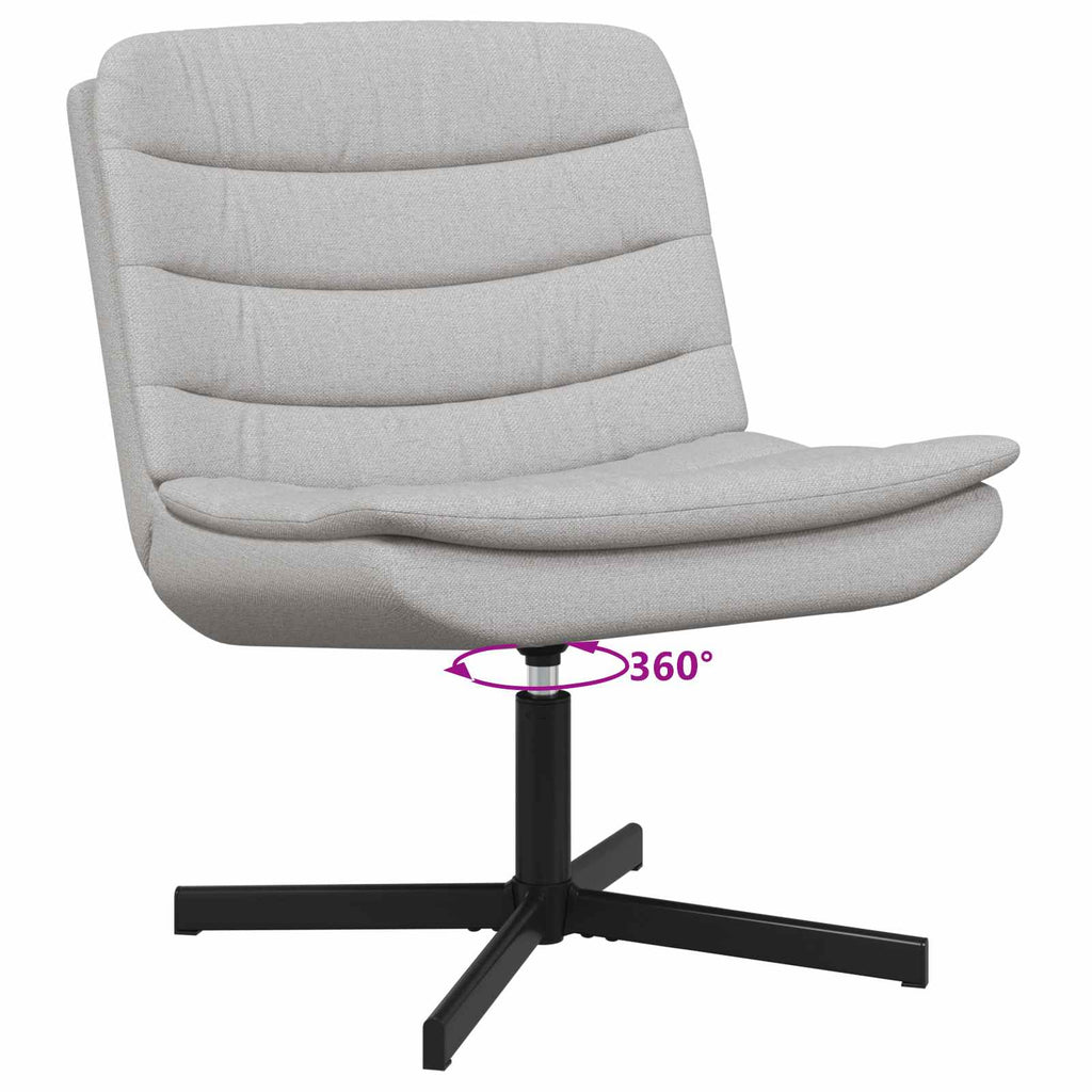 vidaXL Fotel obrotowy Szary chmur 63 x 75 x 76 cm tkanina