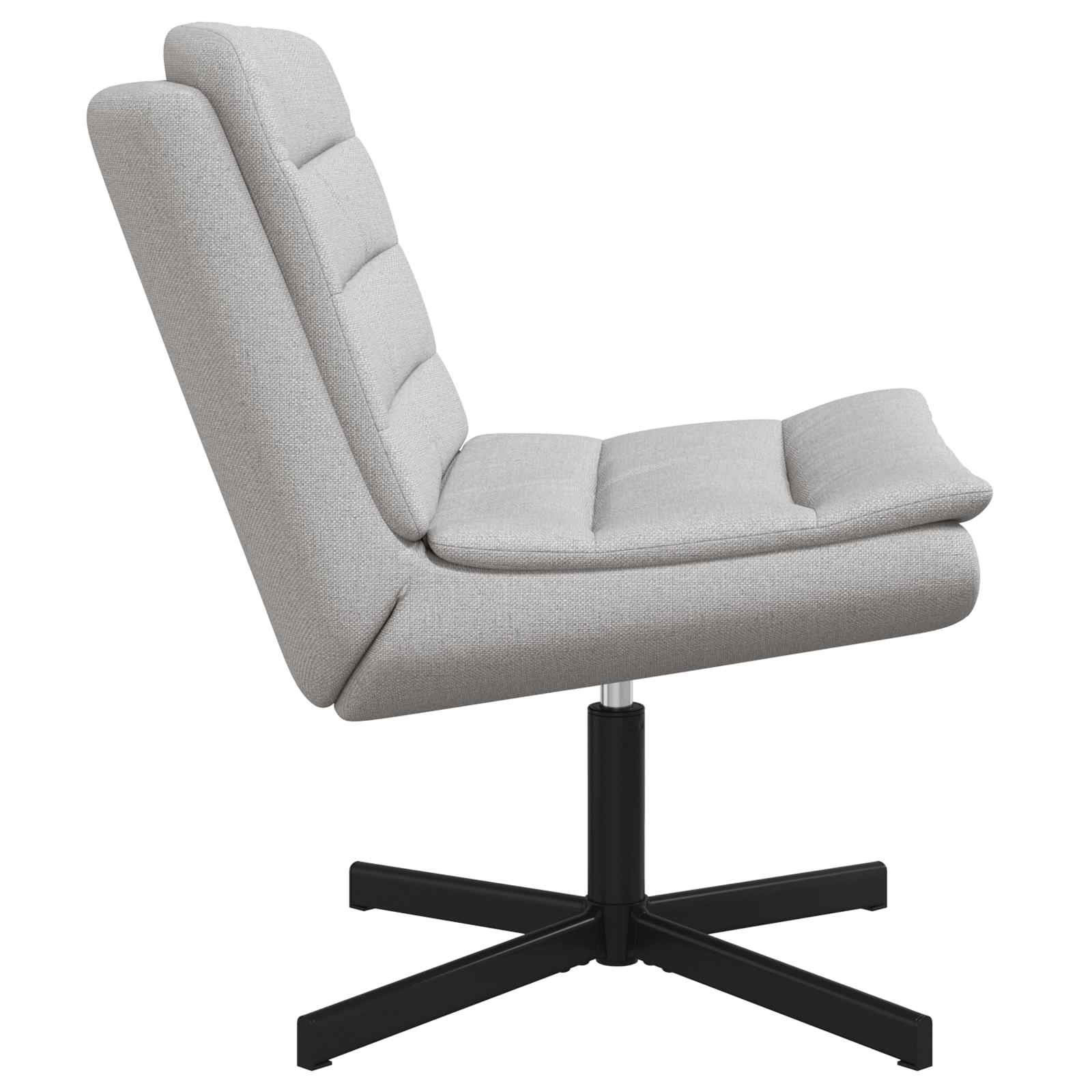 vidaXL Fotel obrotowy Szary chmur 63 x 75 x 76 cm tkanina