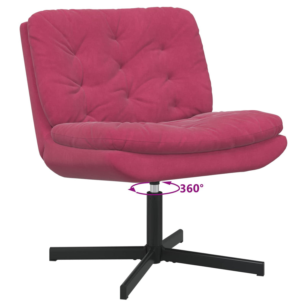 vidaXL Fotel relaksacyjny obrotowy Czerwone wino 63 x 75 x 76 cm
