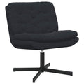 vidaXL Fotel relaksacyjny obrotowy Czarny 63 x 75 x 76 cm Aksamit