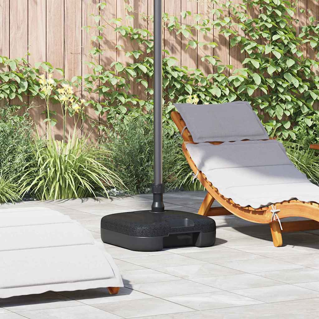 vidaXL Podstawa do parasola Czarny 45 x 45 x 29,5 cm