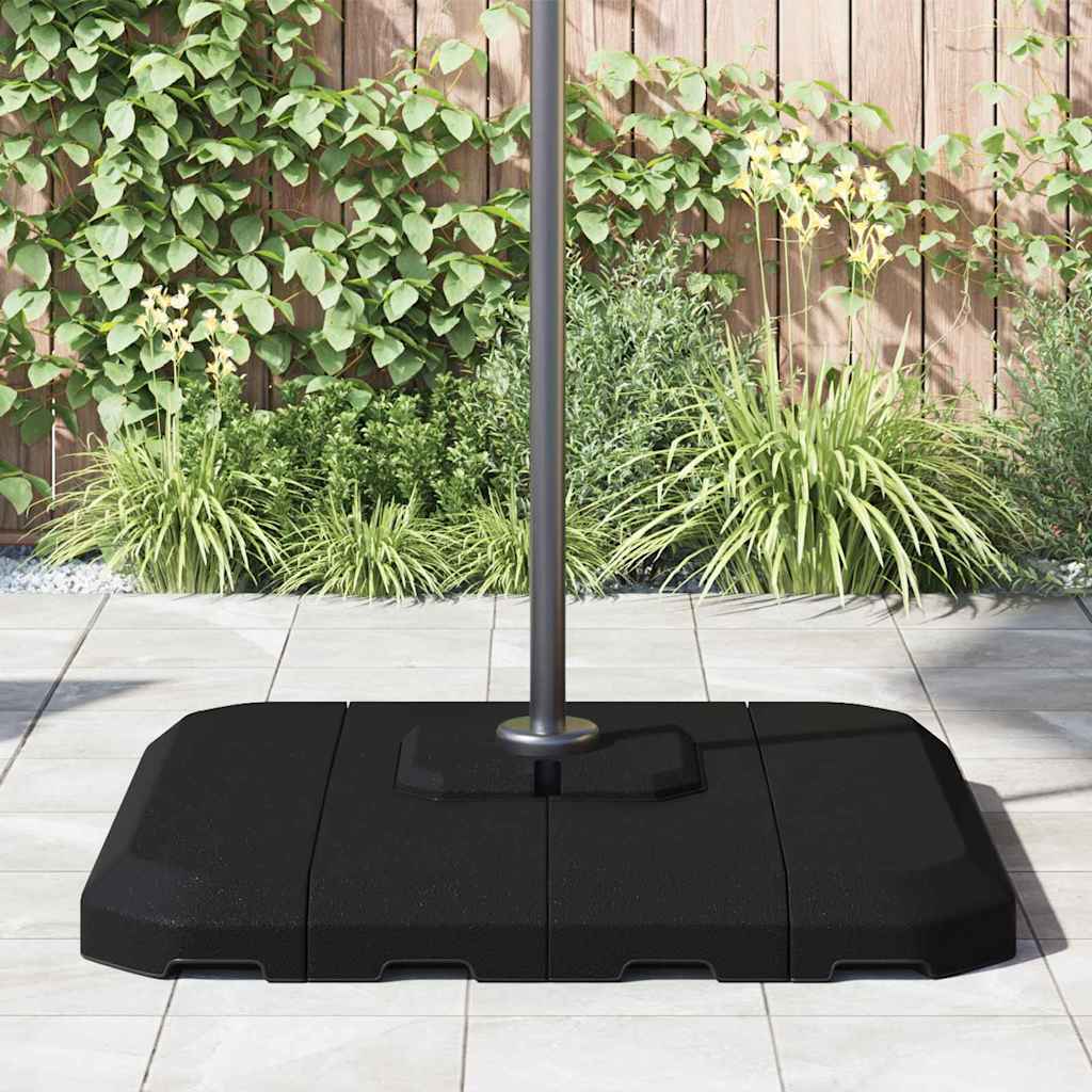vidaXL Podstawa dla parasola wolnostojącego Czarny 98 x 98 x 98 cm