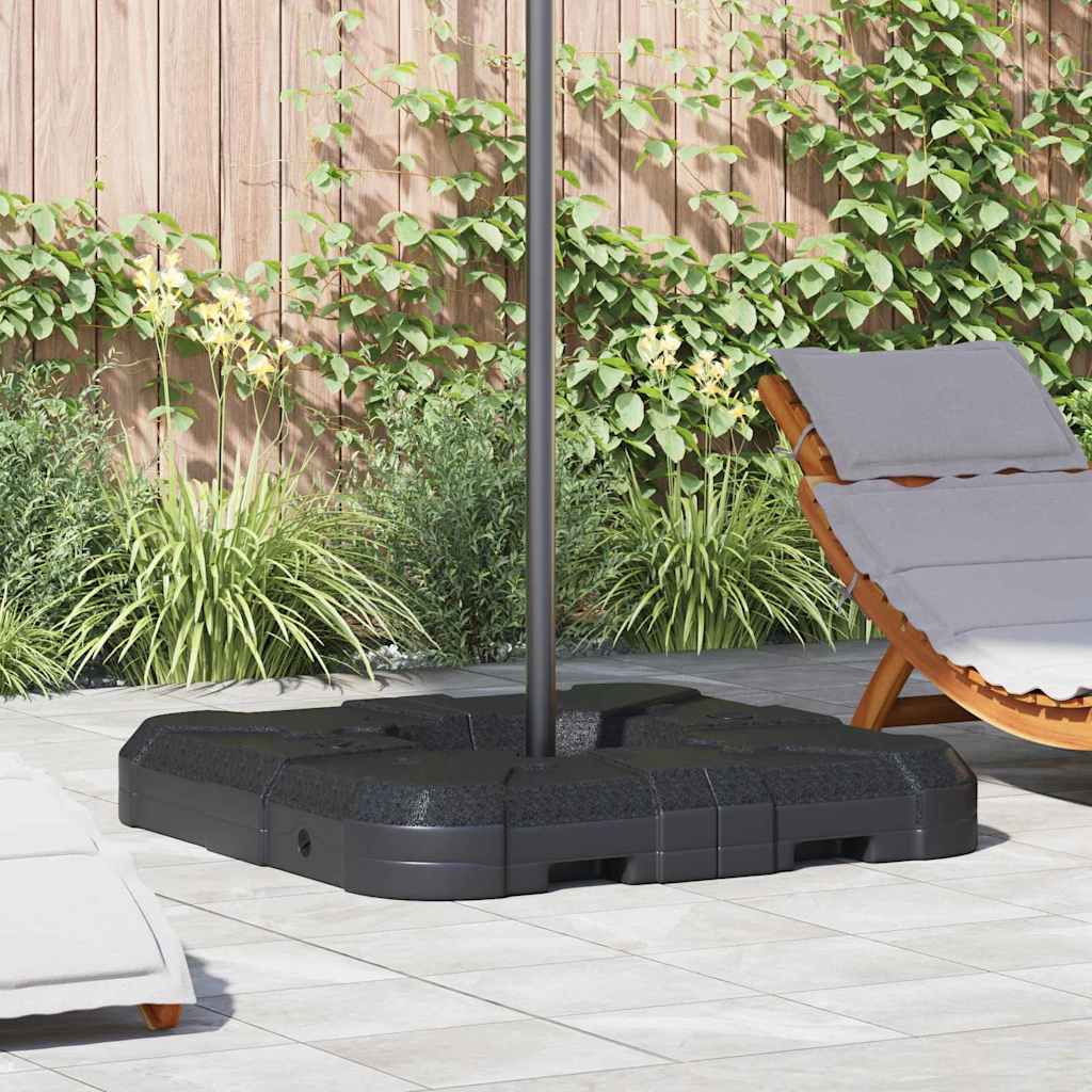 vidaXL Podstawa dla parasola wolnostojącego Czarny 88,5 x 88,5 x 12 cm