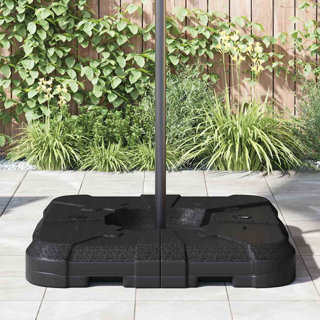 vidaXL Podstawa dla parasola wolnostojącego Czarny 88,5 x 88,5 x 12 cm