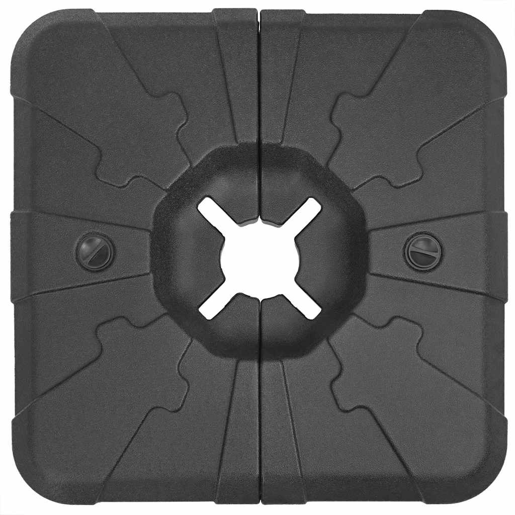 vidaXL Podstawa dla parasola wolnostojącego Czarny 88,5 x 88,5 x 12 cm