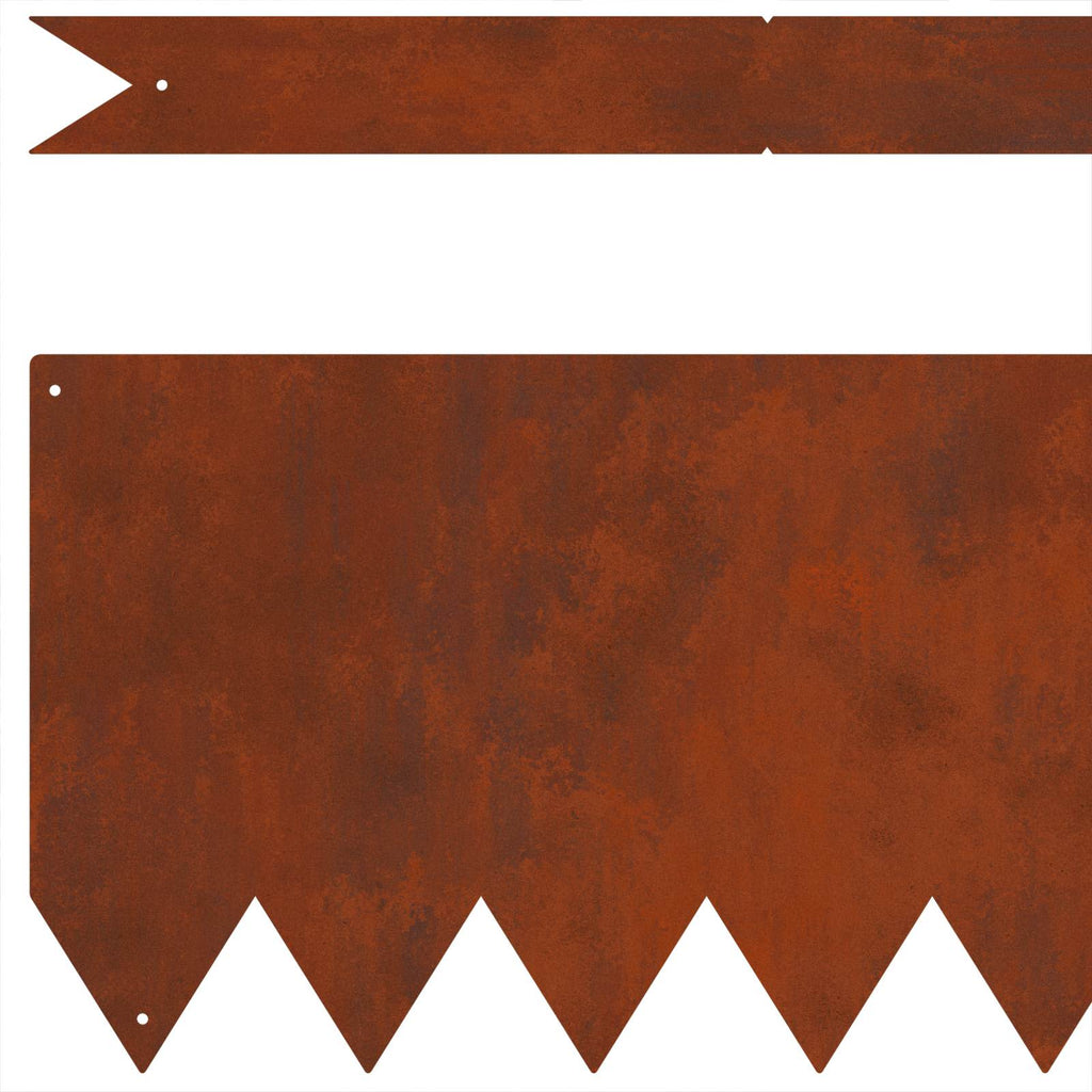 vidaXL Krawężnik do trawnika 50 pcs Brązowy 100 x 0.05 x 20 cm