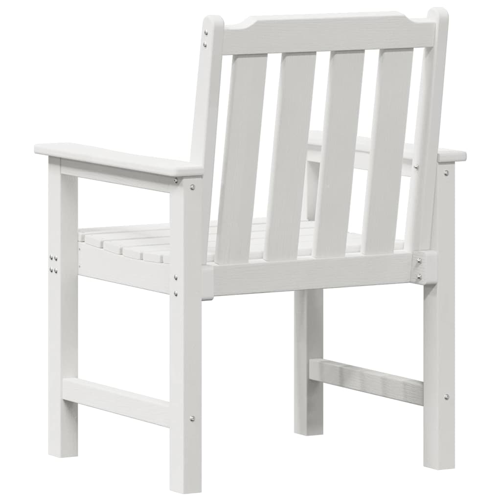 vidaXL Krzesło Ogrodowe 4 pcs Biały 65.5 x 59 x 88 cm Polietylen