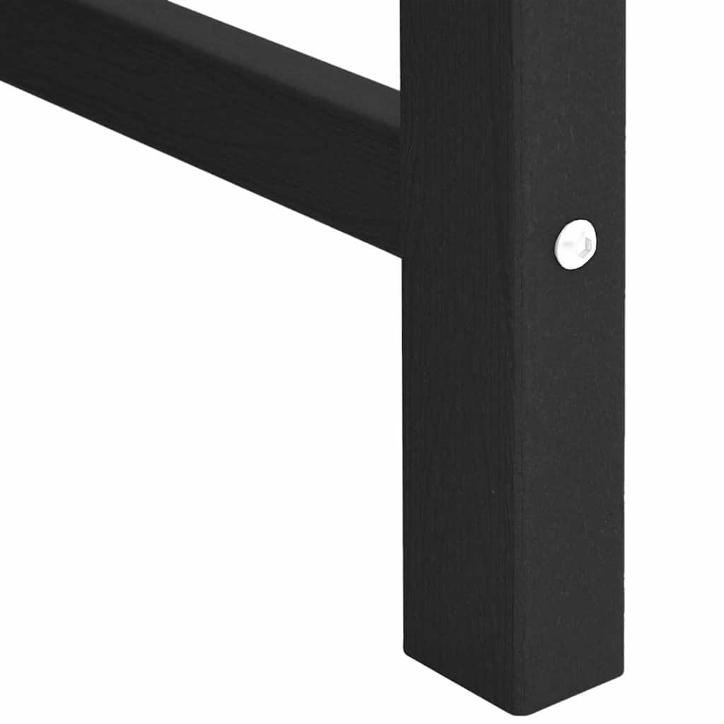 vidaXL Krzesło Ogrodowe 4 pcs Czarny 65.5 x 59 x 88 cm Polietylen