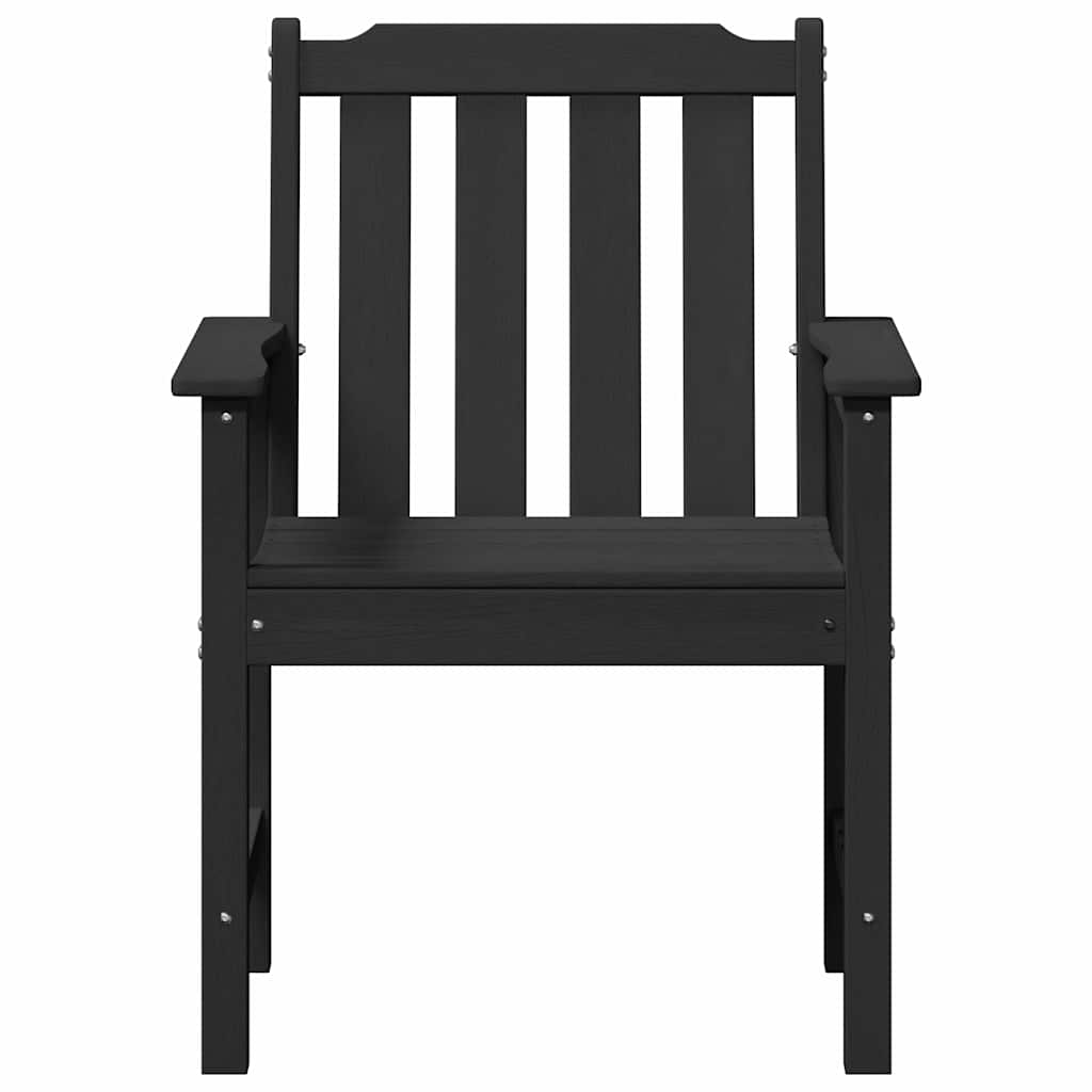 vidaXL Krzesło Ogrodowe 4 pcs Czarny 65.5 x 59 x 88 cm Polietylen