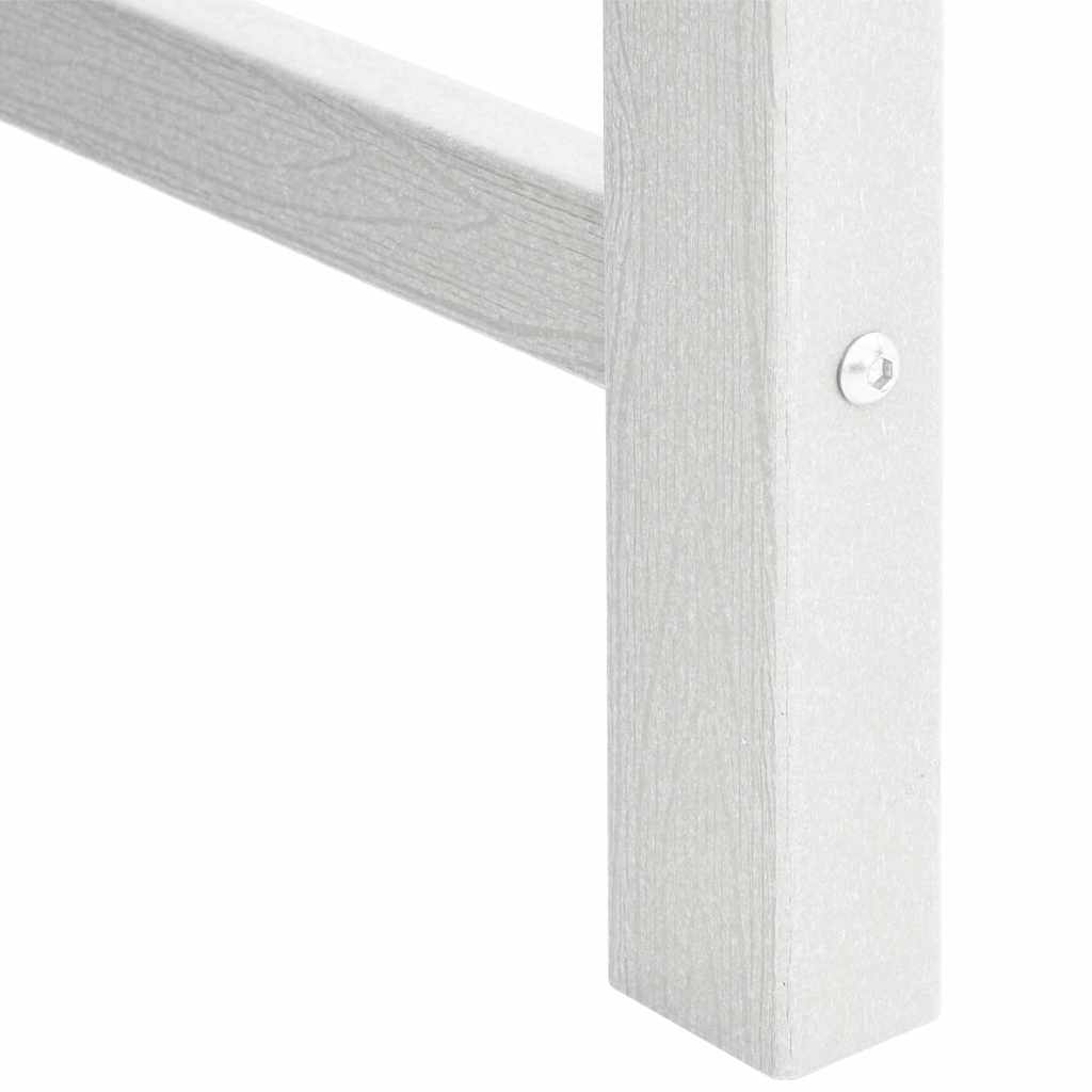 vidaXL Krzesło Ogrodowe 6 pcs Biały 65.5 x 59 x 88 cm Polietylen