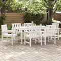 vidaXL Krzesło Ogrodowe 6 pcs Biały 65.5 x 59 x 88 cm Polietylen