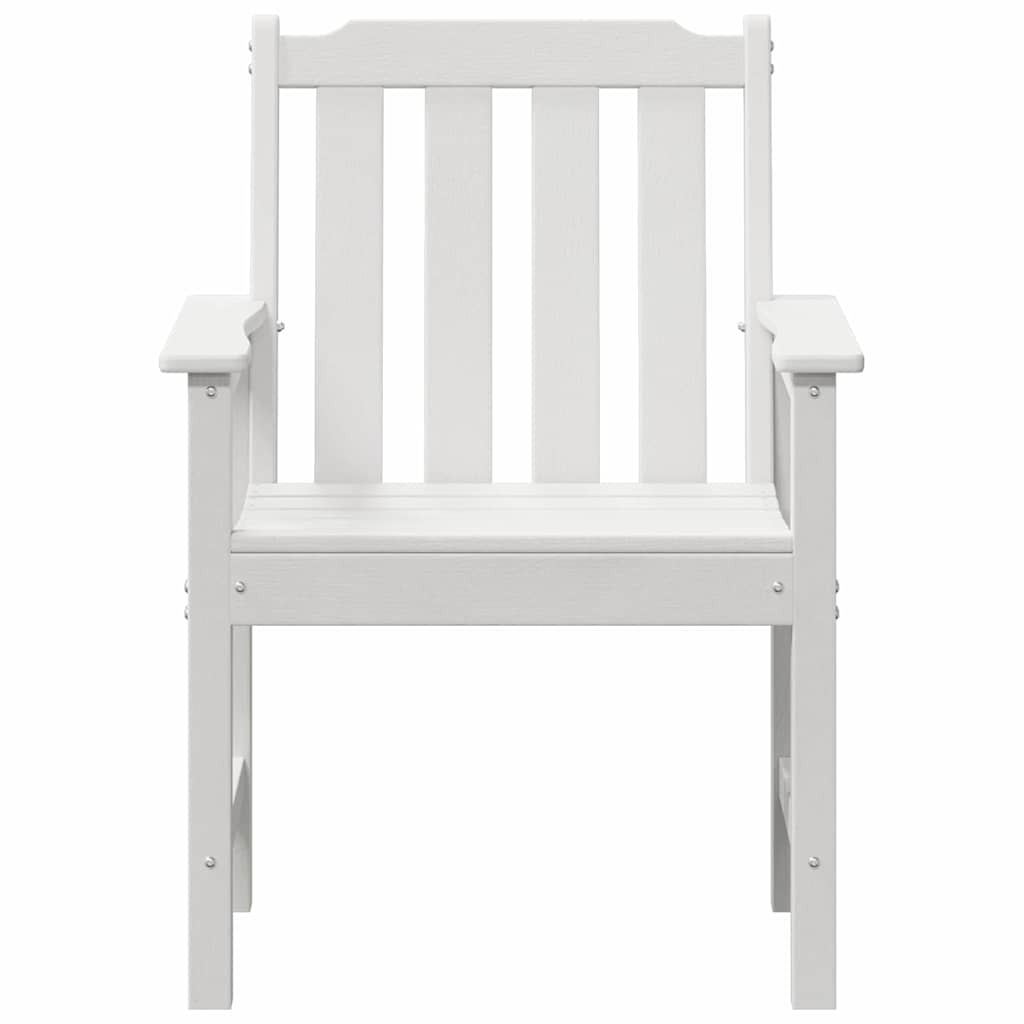 vidaXL Krzesło Ogrodowe 6 pcs Biały 65.5 x 59 x 88 cm Polietylen