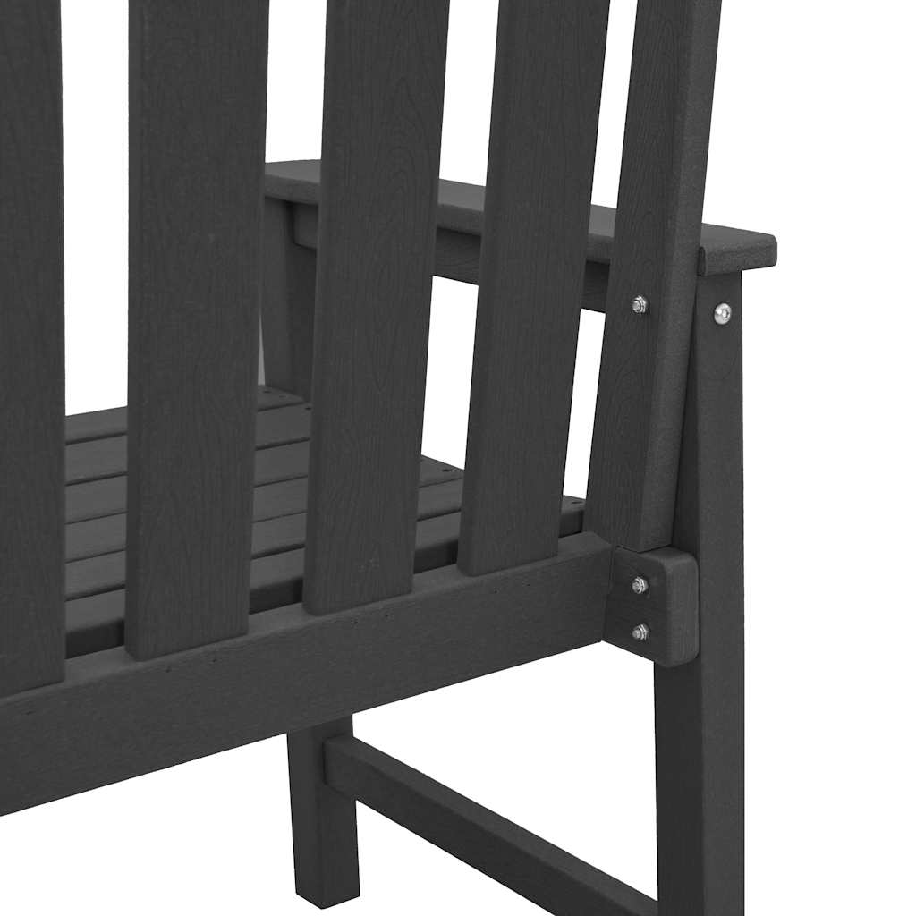 vidaXL Krzesło Ogrodowe 6 pcs Czarny 65.5 x 59 x 88 cm Polietylen