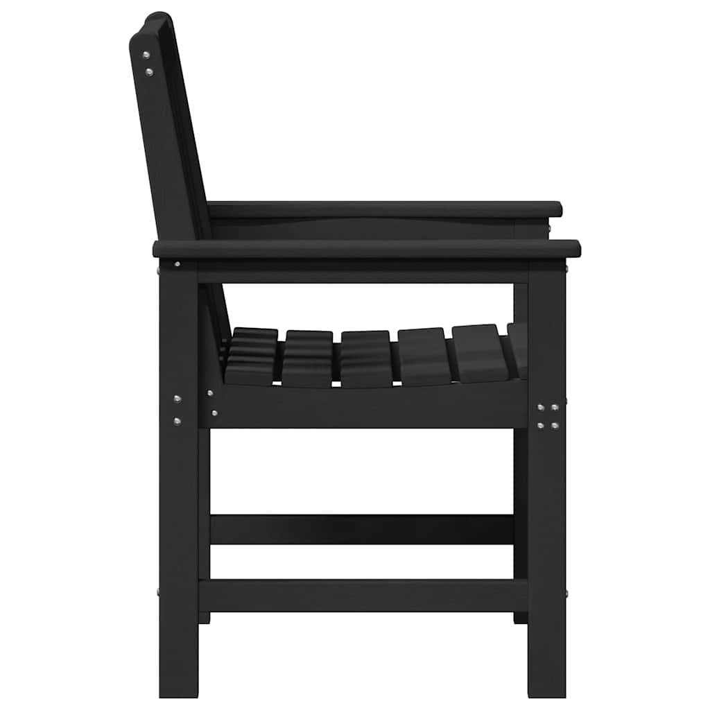 vidaXL Krzesło Ogrodowe 6 pcs Czarny 65.5 x 59 x 88 cm Polietylen