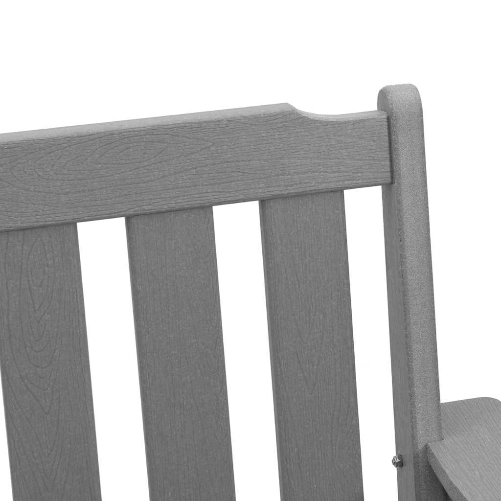 vidaXL Krzesło Ogrodowe 6 pcs Jasnoszary 65.5 x 59 x 88 cm Polietylen