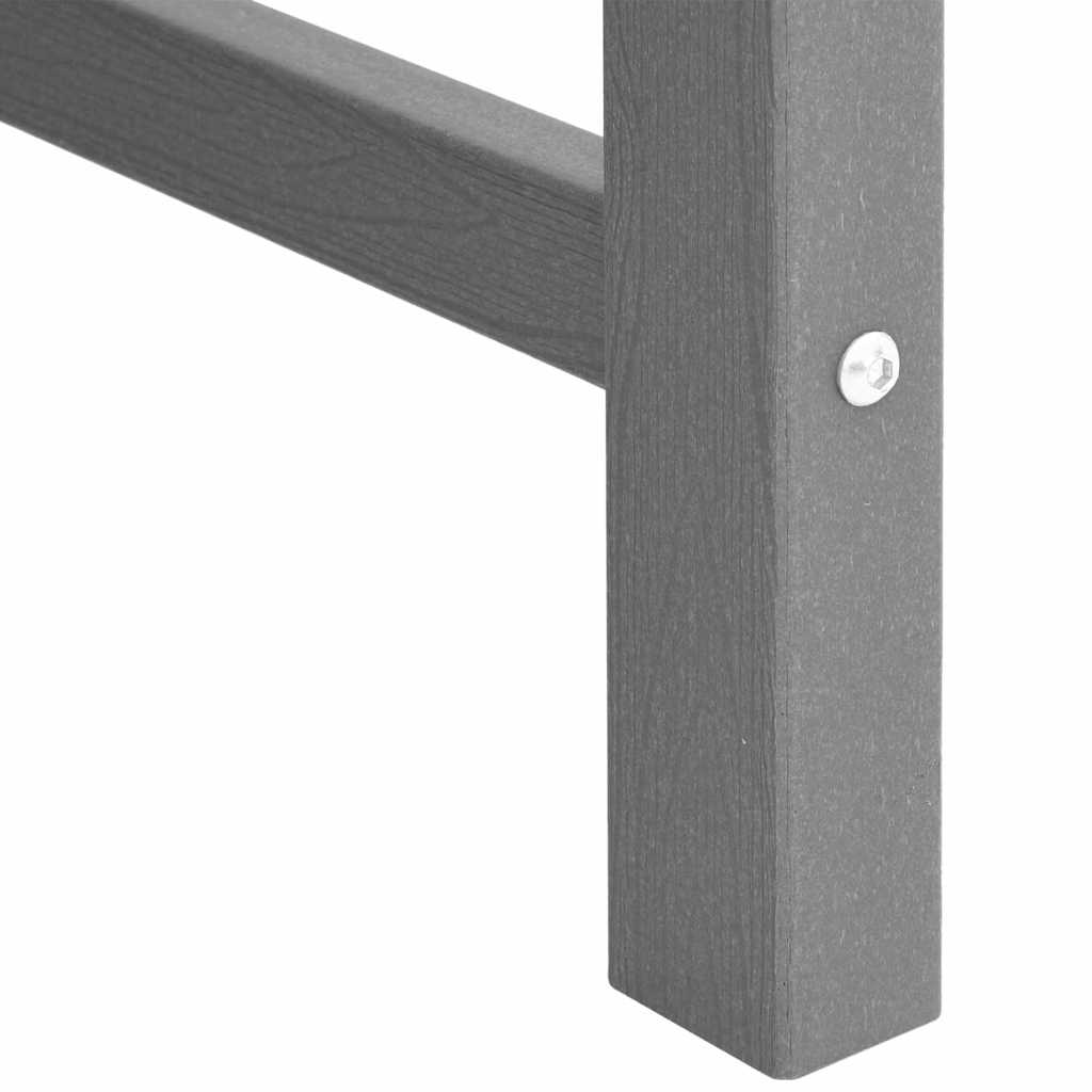 vidaXL Krzesło Ogrodowe 6 pcs Jasnoszary 65.5 x 59 x 88 cm Polietylen