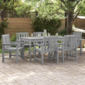 vidaXL Krzesło Ogrodowe 6 pcs Jasnoszary 65.5 x 59 x 88 cm Polietylen