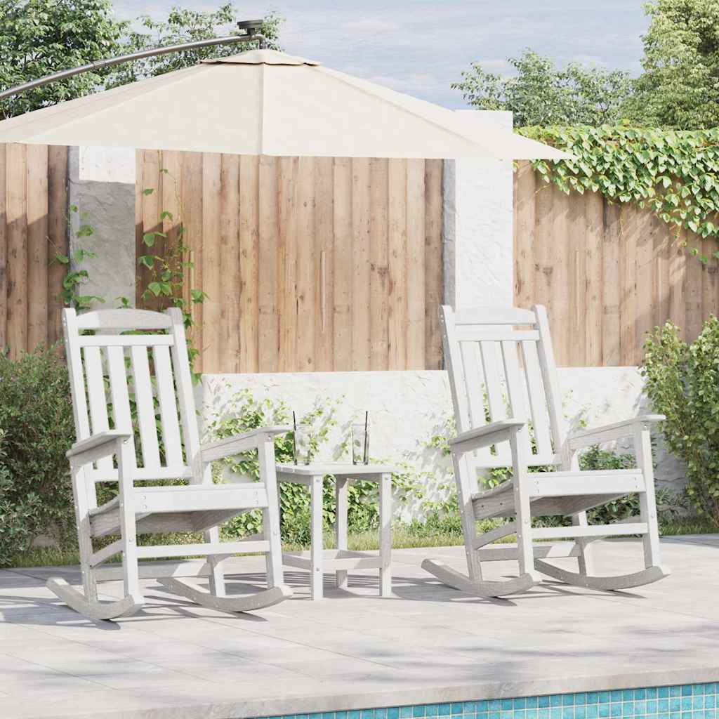vidaXL Fotel bujany 2 pcs Biały 92 x 70 x 108 cm Polietylen