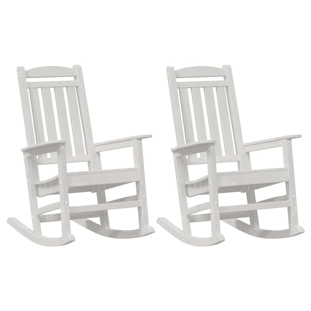 vidaXL Fotel bujany 2 pcs Biały 92 x 70 x 108 cm Polietylen