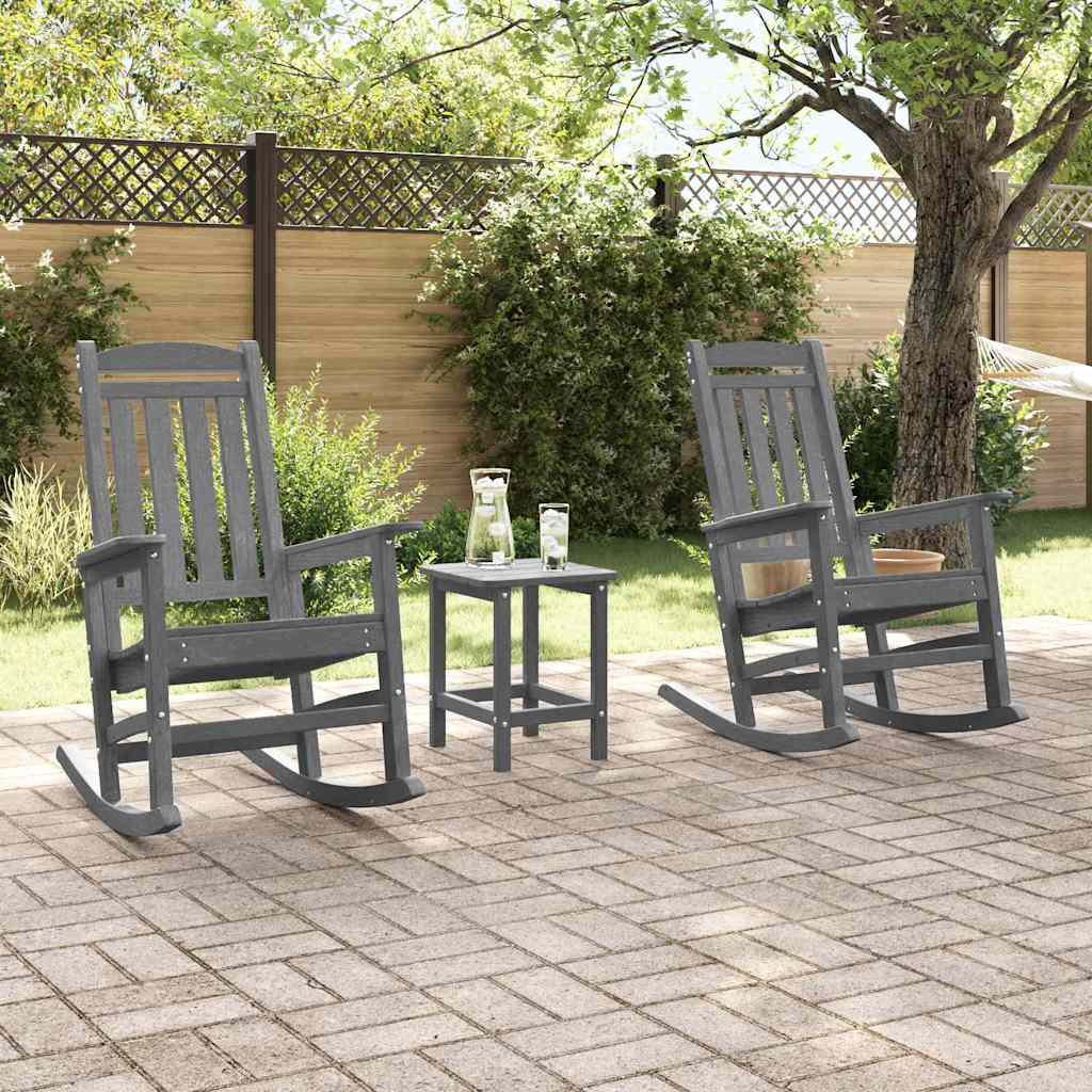 vidaXL Fotel bujany 2 pcs Jasnoszary 92 x 70 x 108 cm Polietylen