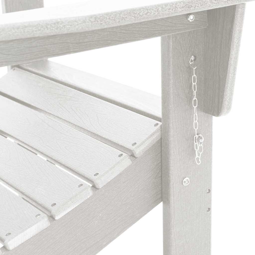 vidaXL Krzesło Ogrodowe 2 pcs Biały 80.5 x 74.5 x 92 cm Polietylen