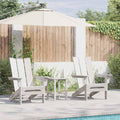 vidaXL Krzesło Ogrodowe 2 pcs Biały 80.5 x 74.5 x 92 cm Polietylen