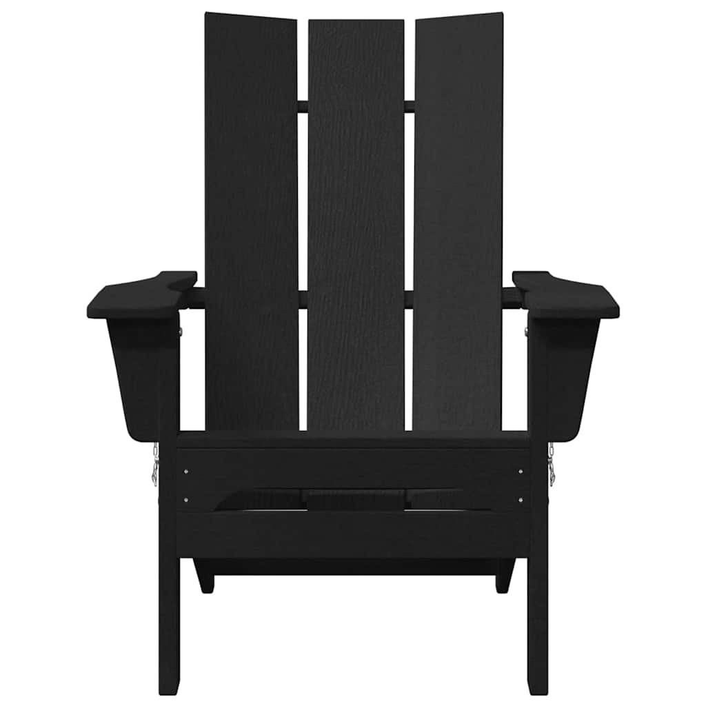 vidaXL Krzesło Ogrodowe 2 pcs Czarny 80.5 x 74.5 x 92 cm Polietylen