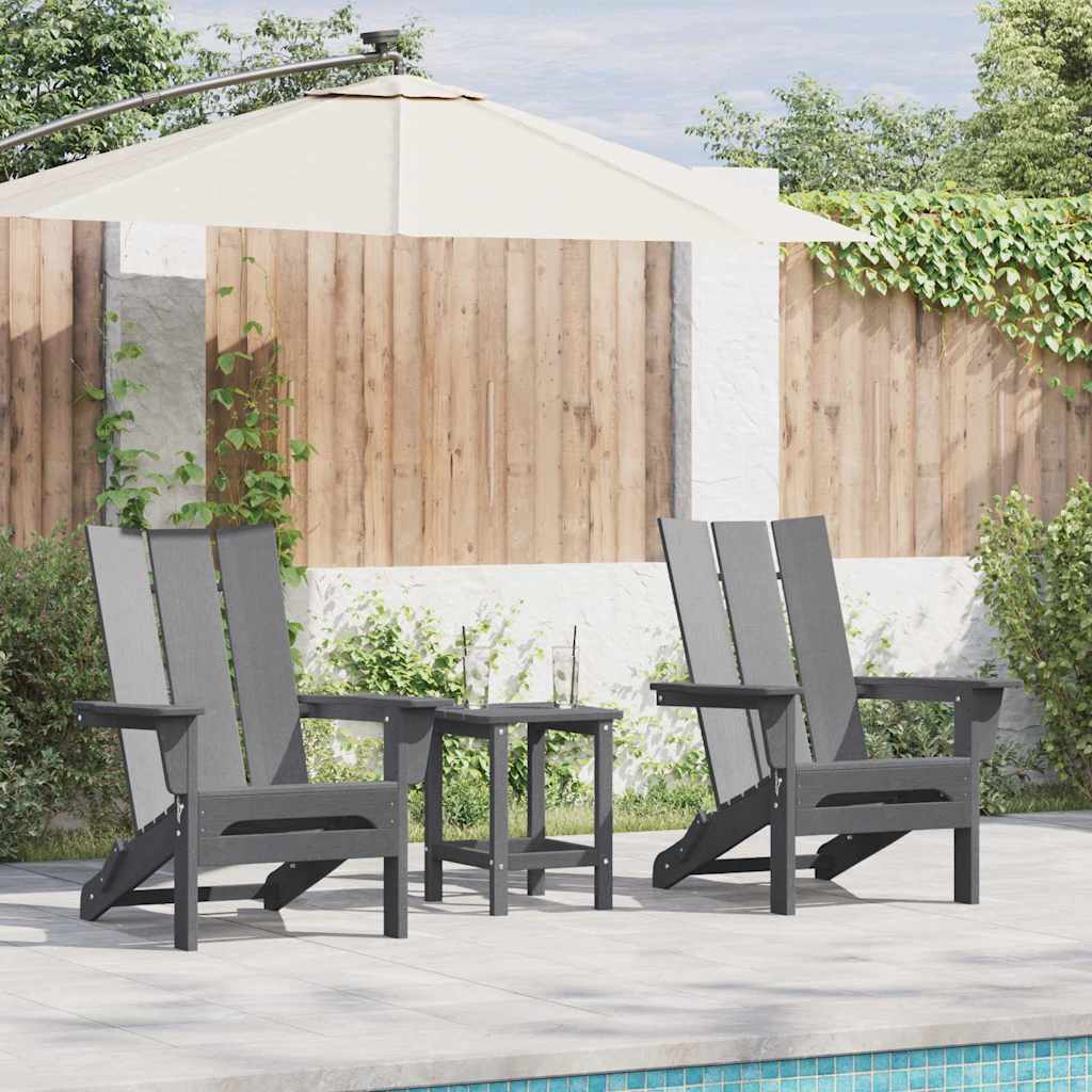vidaXL Krzesło Ogrodowe 2 pcs Jasnoszary 80.5 x 74.5 x 92 cm