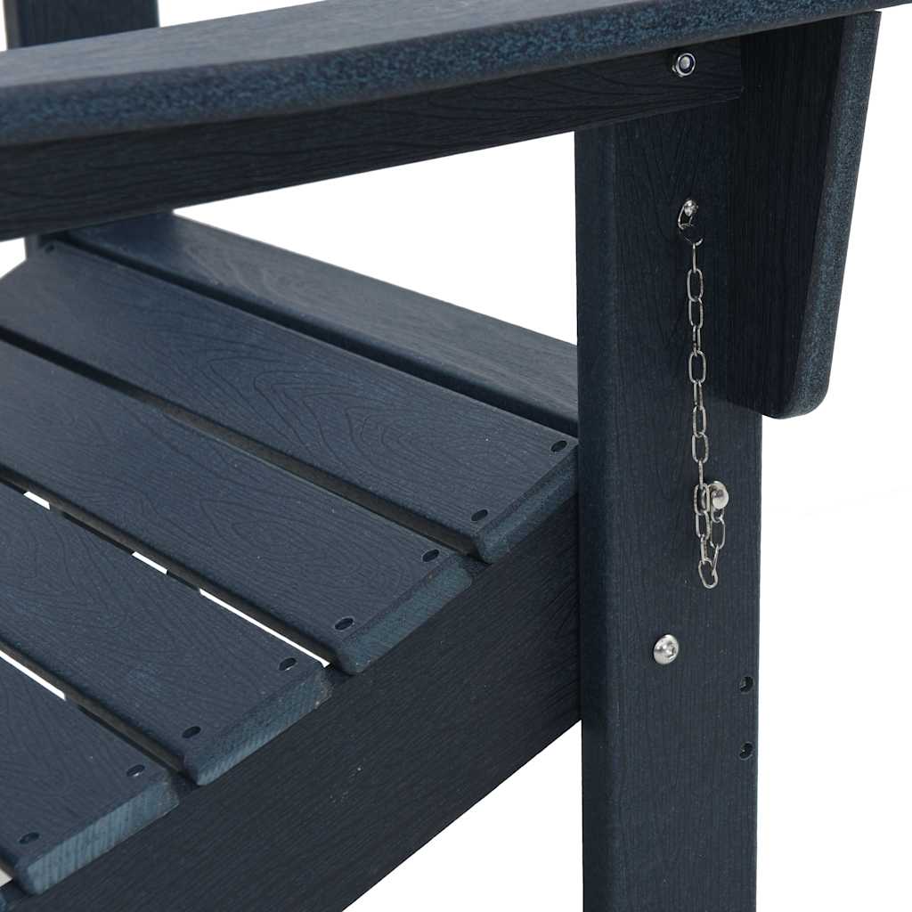 vidaXL Krzesło Ogrodowe 3 pcs Granatowy 80.5 x 74.5 x 92 cm Polietylen