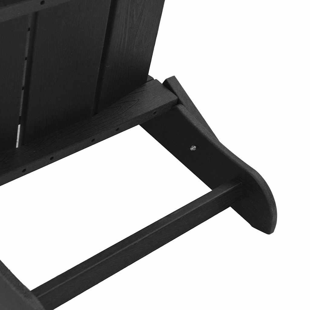 vidaXL Krzesło Ogrodowe 3 pcs Czarny 80.5 x 74.5 x 92 cm Polietylen