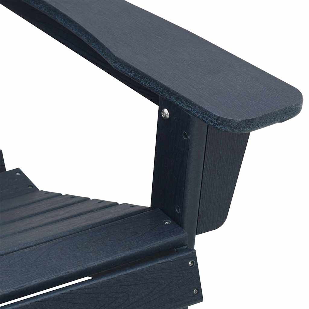 vidaXL Krzesło Ogrodowe 2 pcs Granatowy 82 x 74 x 92 cm Polietylen