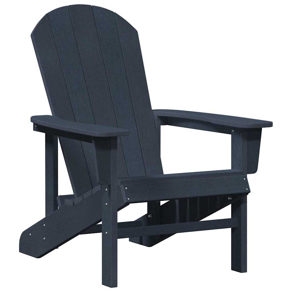 vidaXL Krzesło Ogrodowe 2 pcs Granatowy 82 x 74 x 92 cm Polietylen