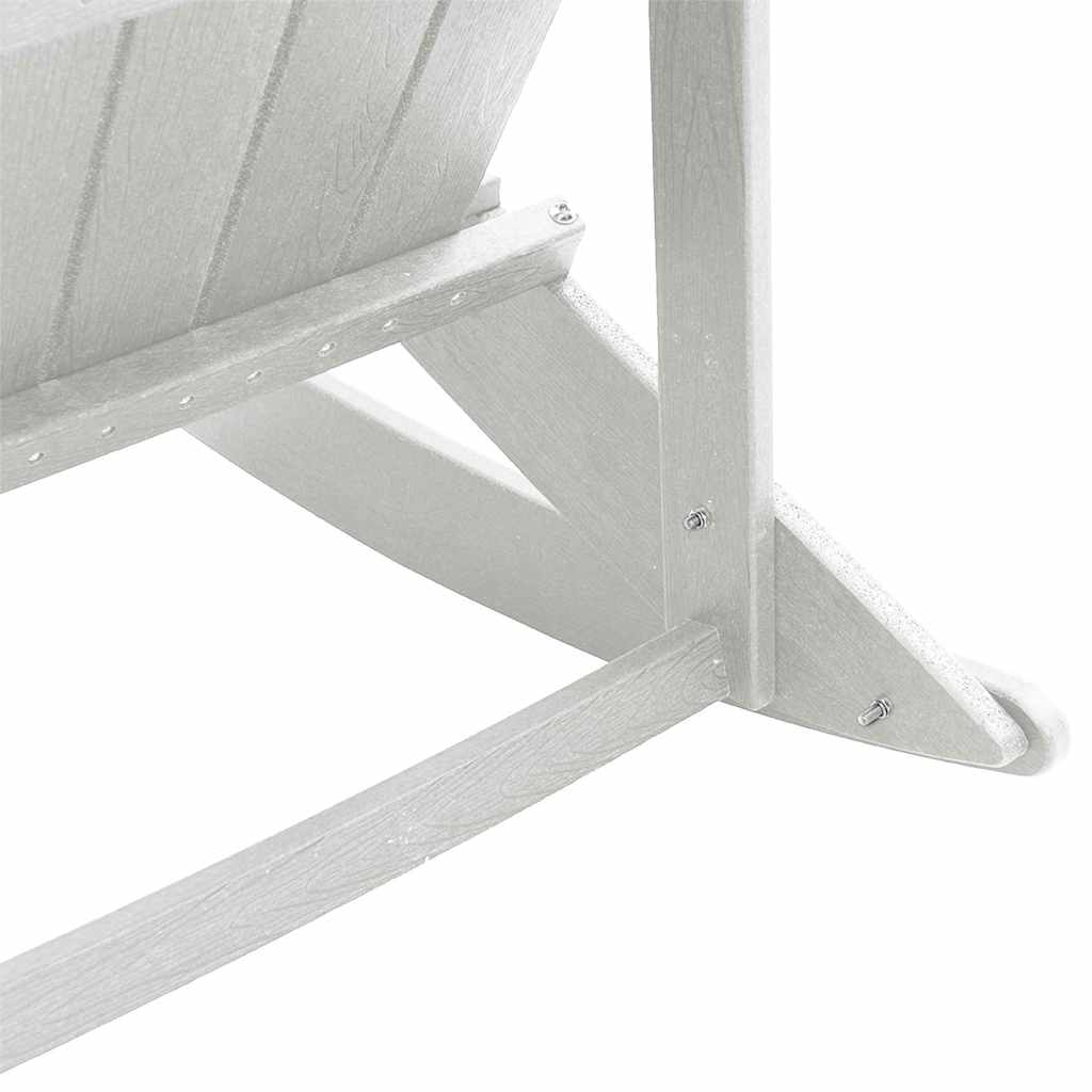 vidaXL Fotele bujane Adirondack 2 pcs Biały HDPE