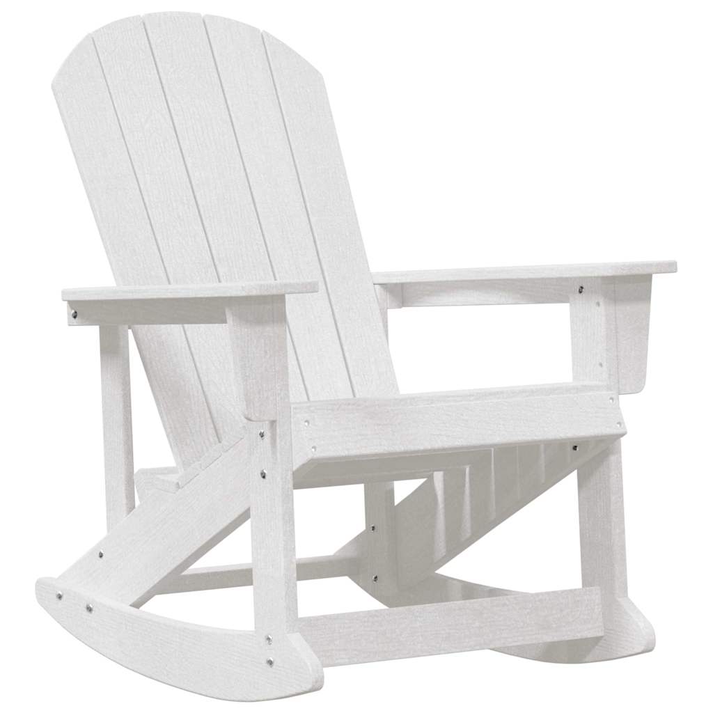 vidaXL Fotele bujane Adirondack 2 pcs Biały HDPE
