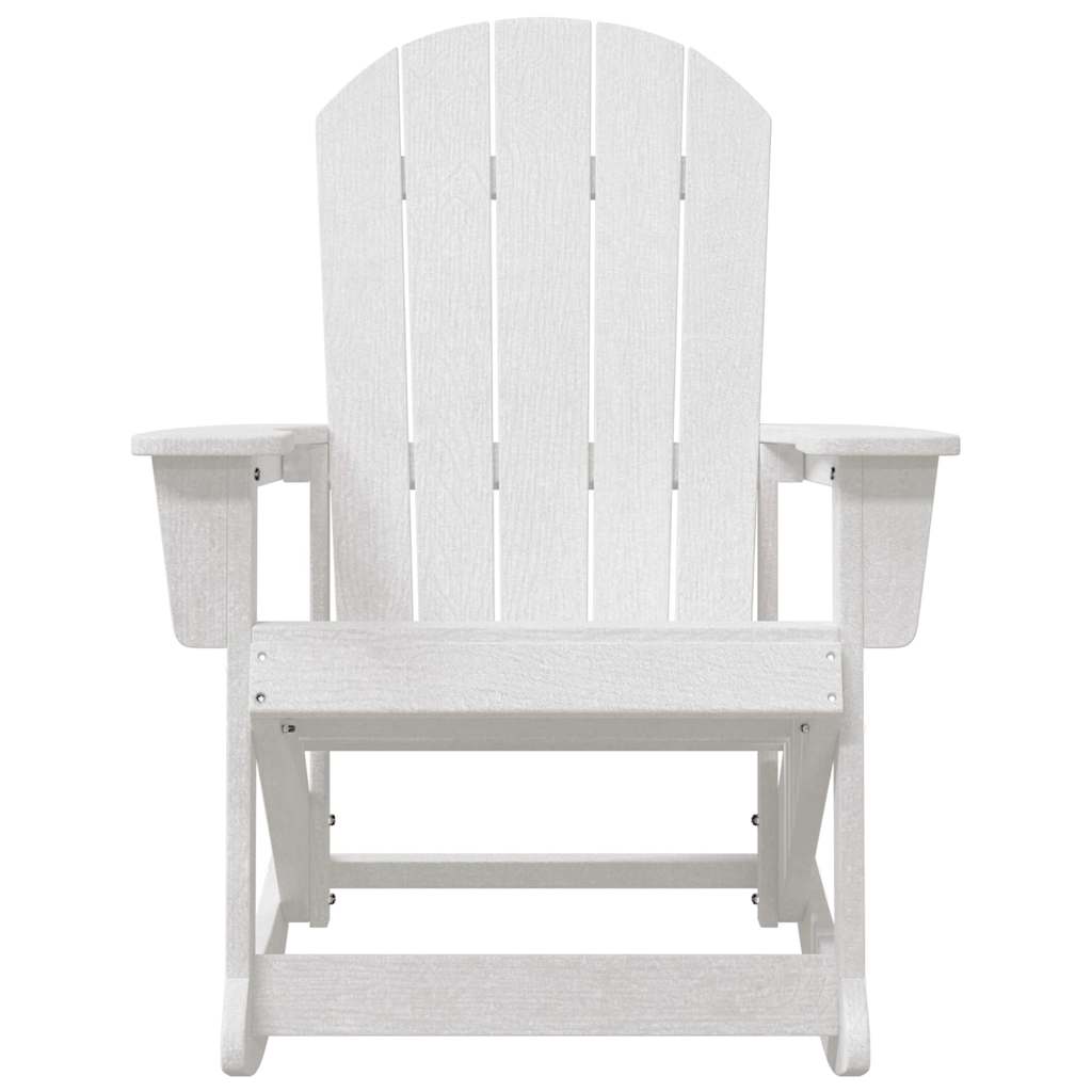 vidaXL Fotele bujane Adirondack 2 pcs Biały HDPE