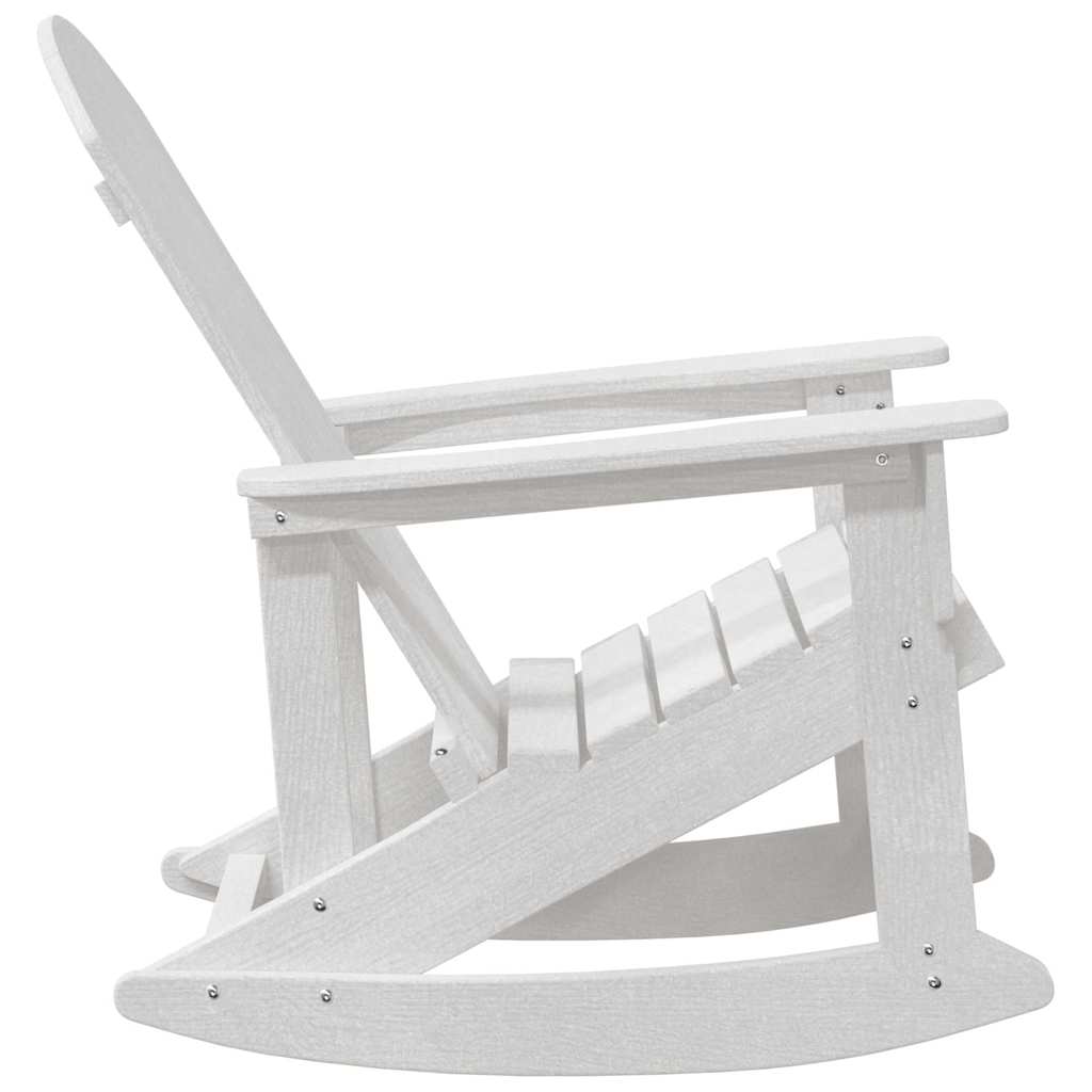 vidaXL Fotele bujane Adirondack 2 pcs Biały HDPE