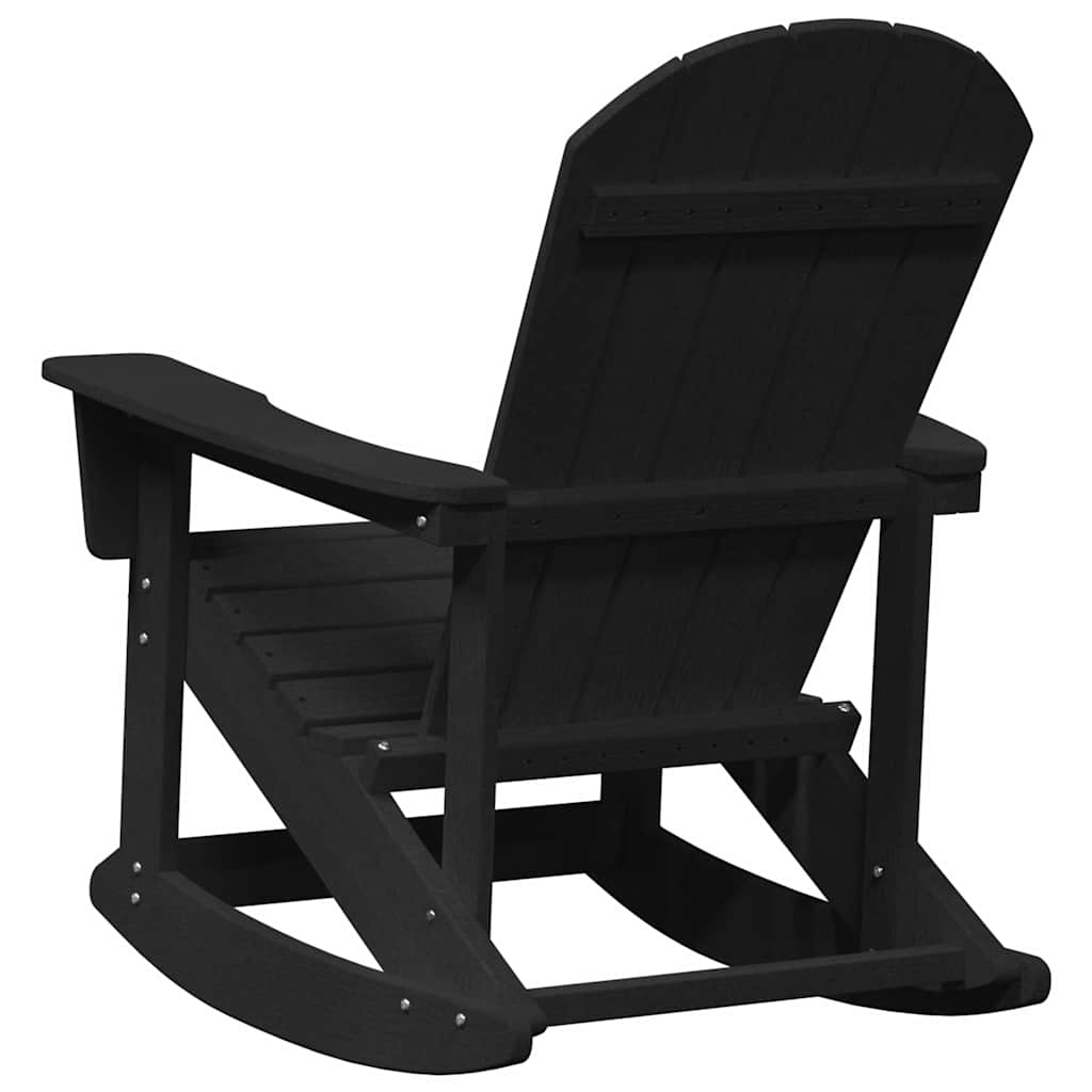 vidaXL Fotele bujane Adirondack 2 pcs Czarny HDPE