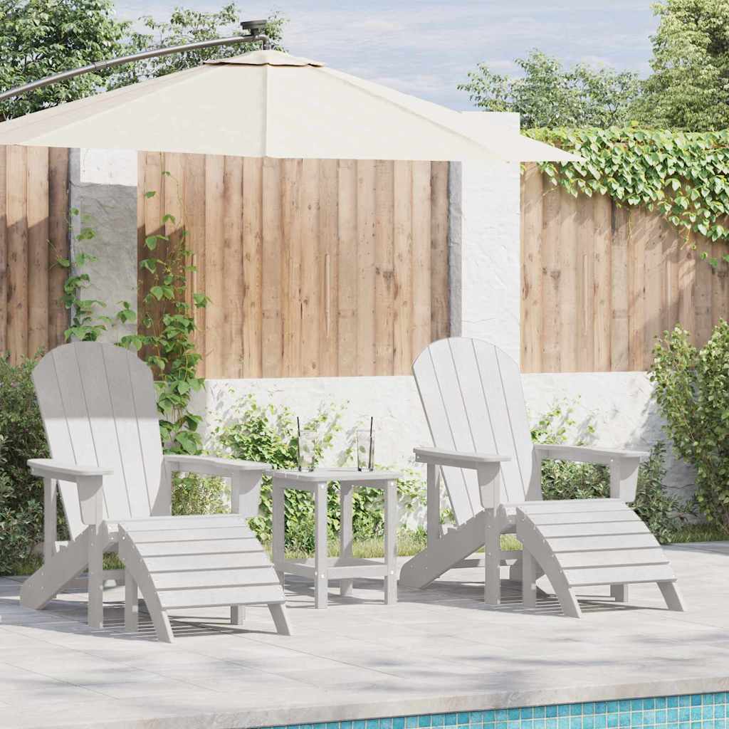 vidaXL Krzesło Ogrodowe 2 pcs Biały 83 x 74 x 92 cm Polietylen