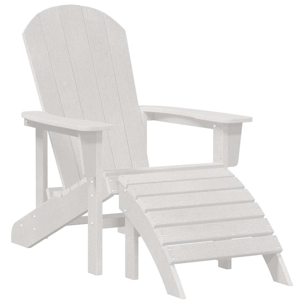 vidaXL Krzesło Ogrodowe 2 pcs Biały 83 x 74 x 92 cm Polietylen