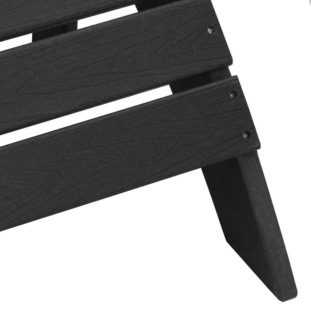 vidaXL Krzesło Ogrodowe 2 pcs Czarny 83 x 74 x 92 cm Polietylen