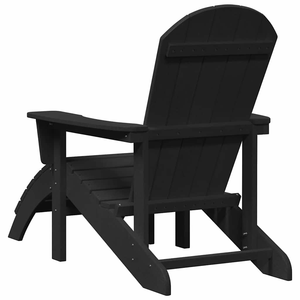 vidaXL Krzesło Ogrodowe 2 pcs Czarny 83 x 74 x 92 cm Polietylen