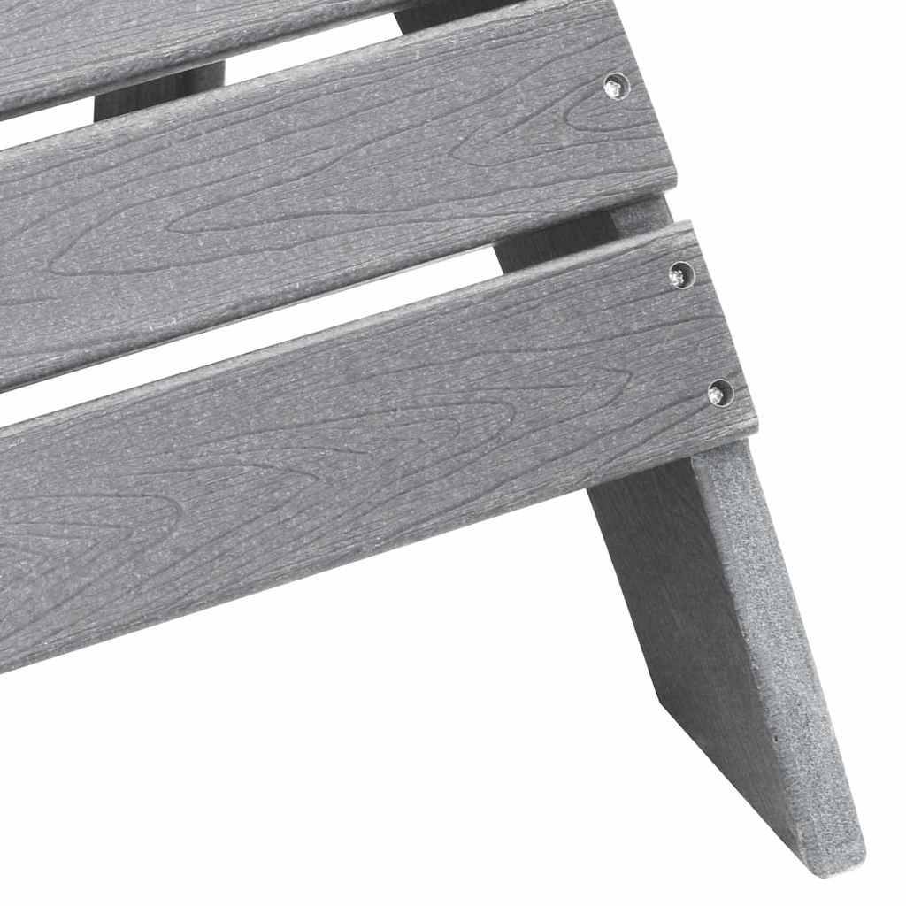 vidaXL Krzesło Ogrodowe 2 pcs Jasnoszary 83 x 74 x 92 cm Polietylen