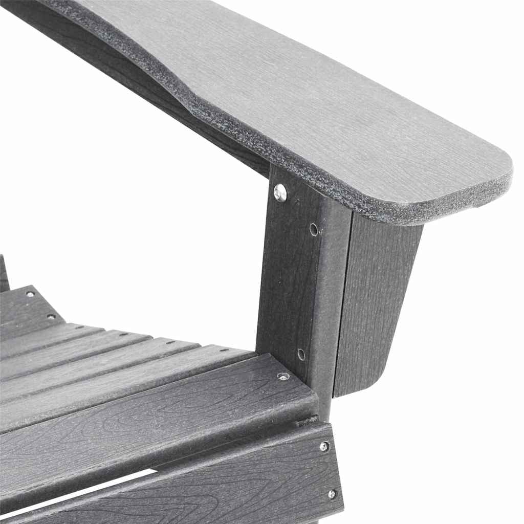 vidaXL Krzesło Ogrodowe 2 pcs Jasnoszary 83 x 74 x 92 cm Polietylen