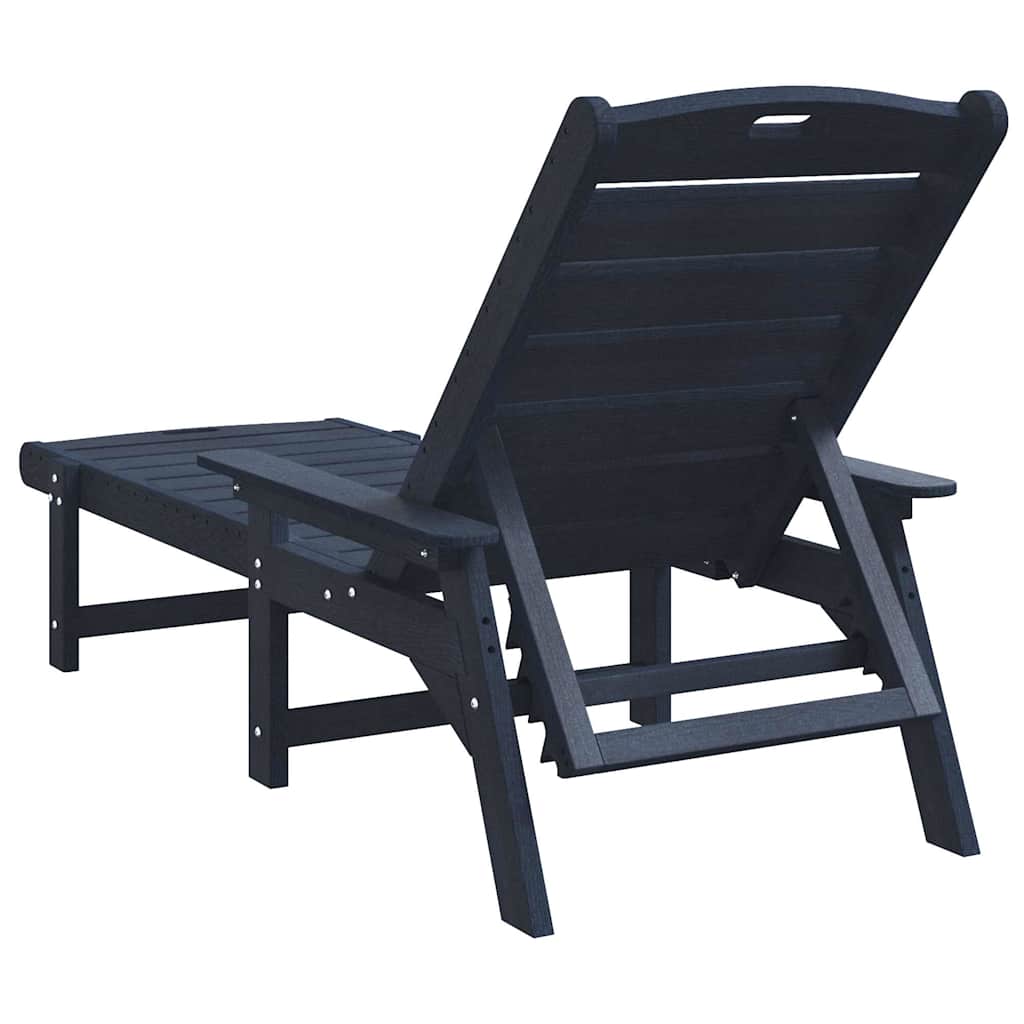 vidaXL Leżak 2 pcs Granatowy 195,5 x 53 x 98,5 cm Polietylen