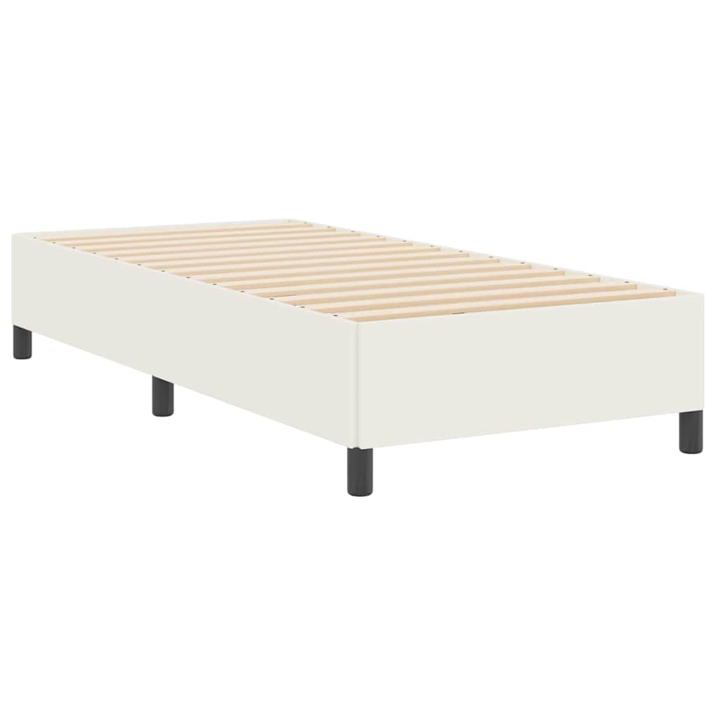 vidaXL Łóżko sprężynowe Kremowy 80 x 200 cm Tkanina sztruksowa