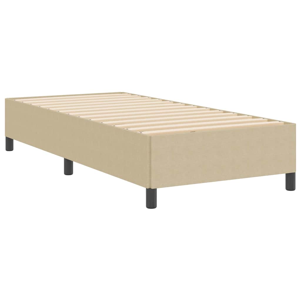 vidaXL Łóżko sprężynowe Szary zielony 80 x 200 cm Tkanina sztruksowa