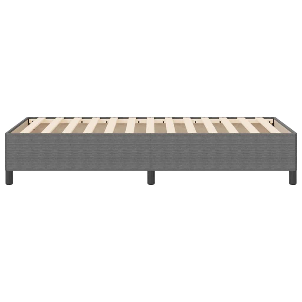 vidaXL Łóżko sprężynowe jasnoszary 90 x 190 cm Tkanina sztruksowa