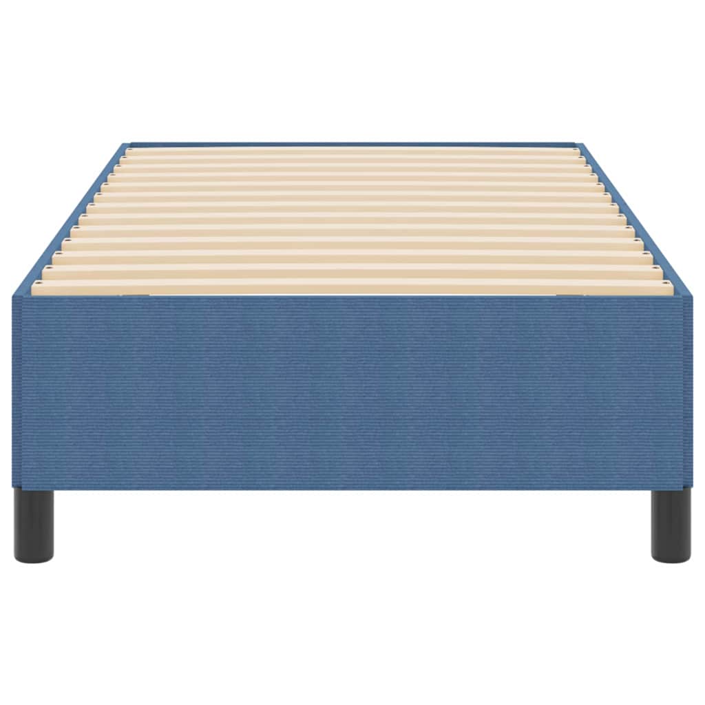 vidaXL Łóżko sprężynowe niebieski 90 x 200 cm Tkanina sztruksowa