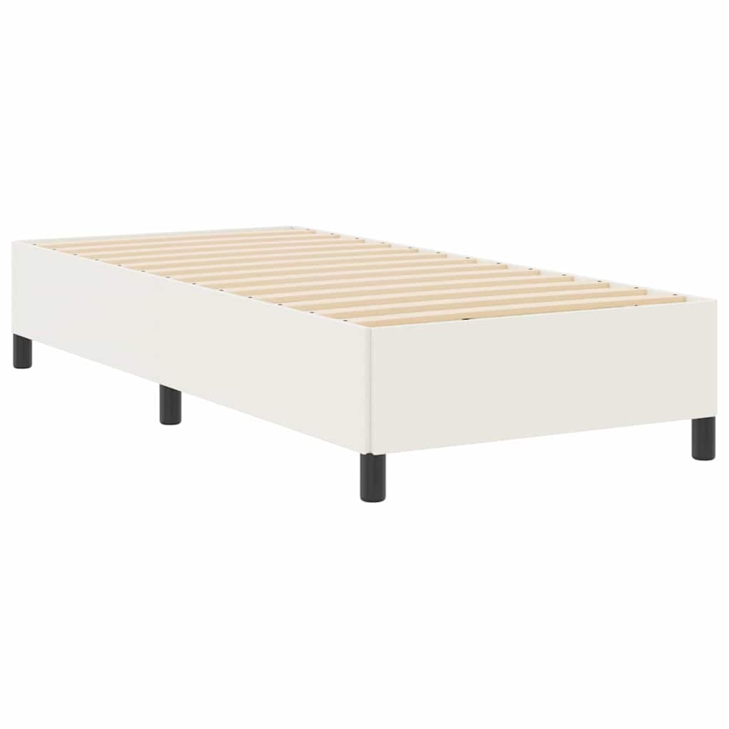 vidaXL Łóżko sprężynowe kremowy 100 x 200 cm Tkanina sztruksowa