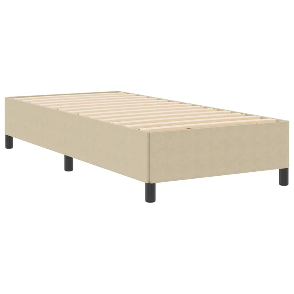 vidaXL Łóżko sprężynowe Szary zielony 100 x 200 cm Tkanina sztruksowa